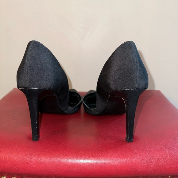 Calvin Klein Black Nylon Heels Size 8 gently worn - Picture 5 of 6